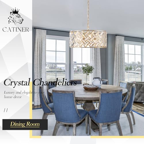 18" Gold Crystal Chandelier (Large Gold)