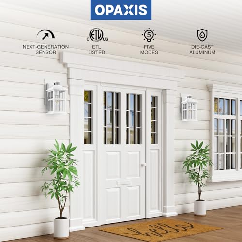 Large White Outdoor Wall Lights (Large Motion Sensor 1 Pack / White)