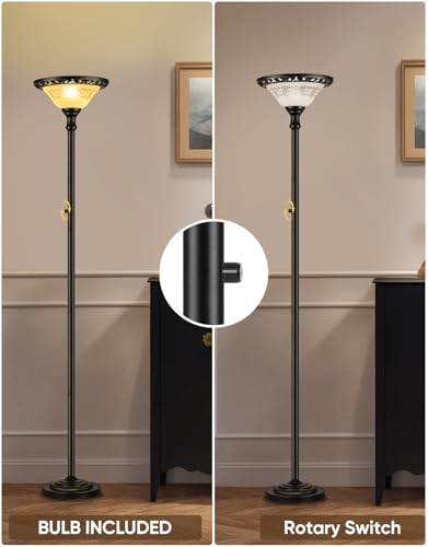 Torchiere Floor Lamps for Living Room (1-Head)