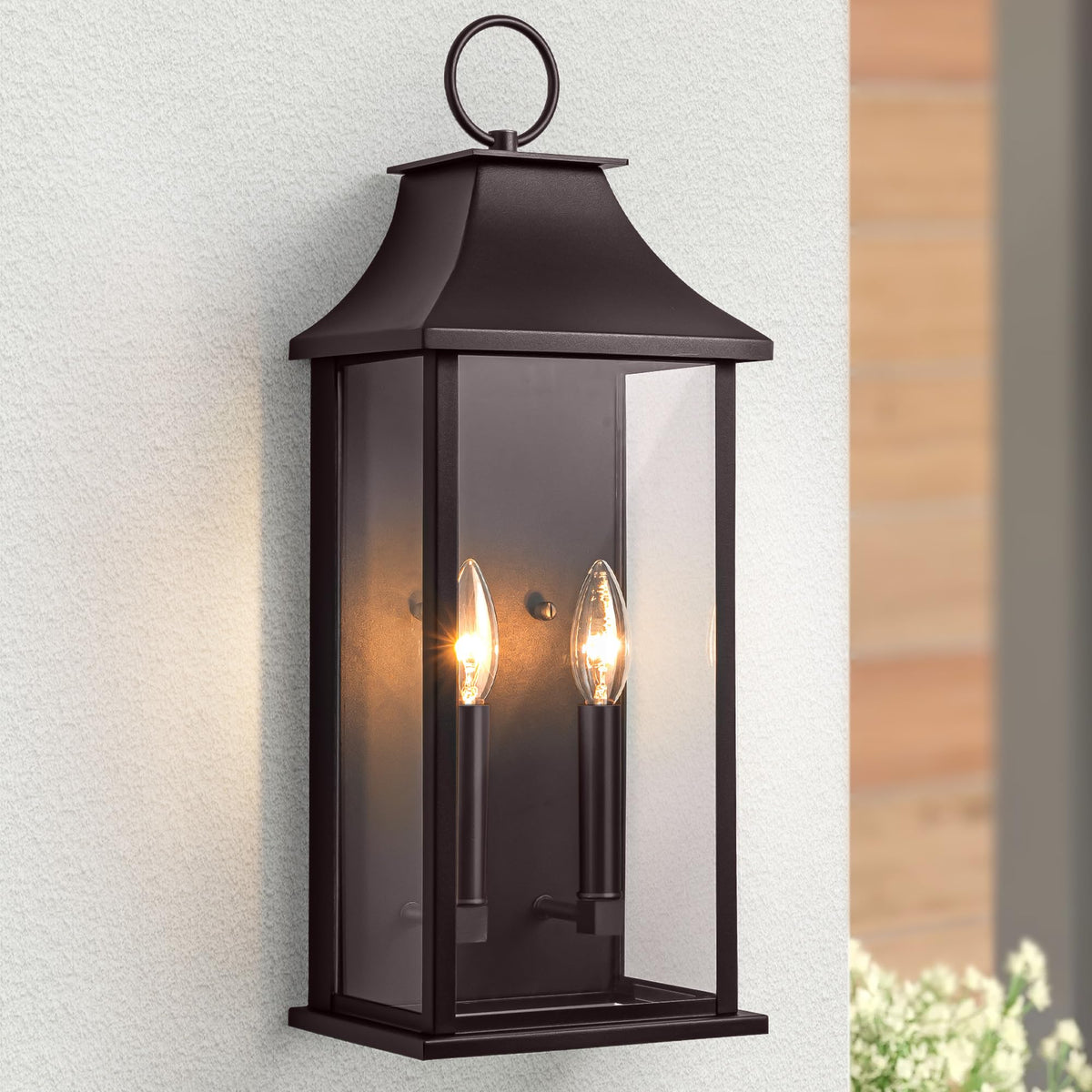 Dusk to Dawn Outdoor Wall Sconces 2 (Bronze / 20.6 inch)