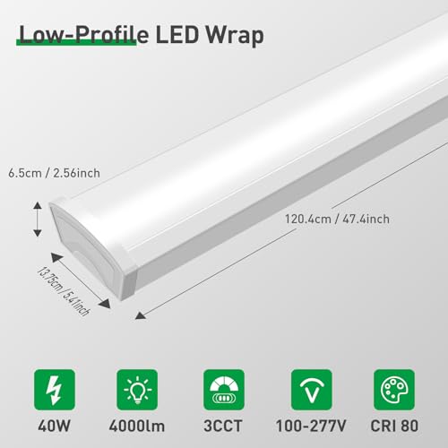 SL240WT 5CCT LED Shop Lights for Workshop 4FT