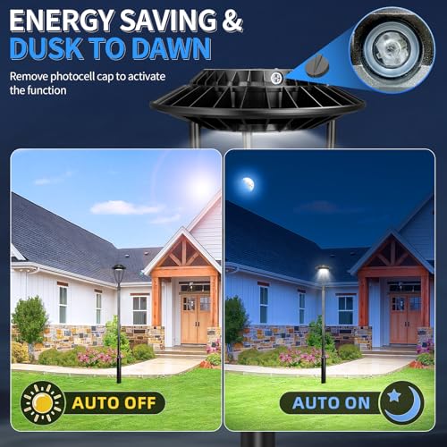LED Post Light with Photocell