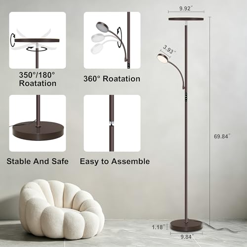 Floor Lamp 42W (Brown)