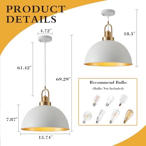Matte Black Farmhouse Pendant Light