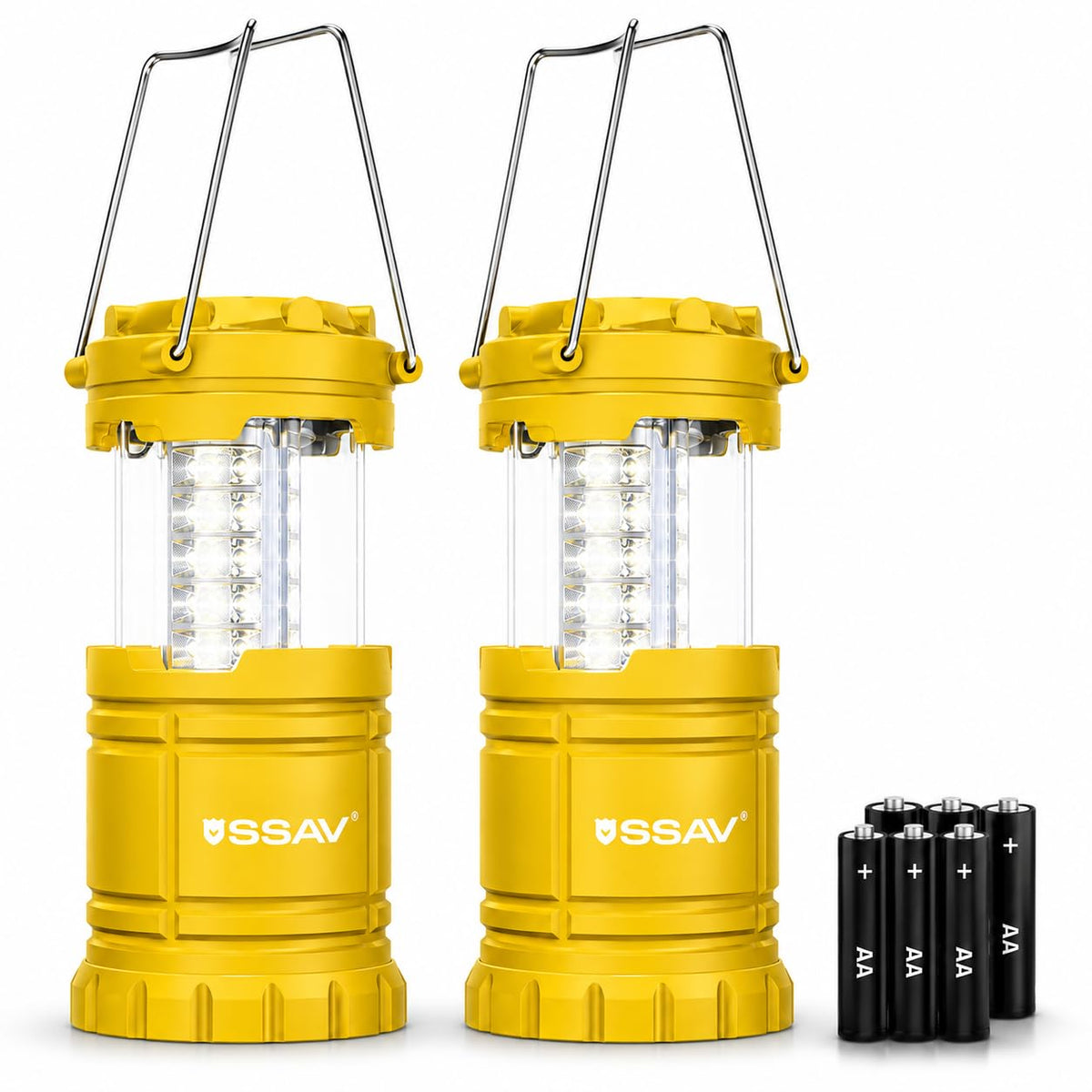 2 Pack Yellow LED Lanterns (2 Pack Yellow)