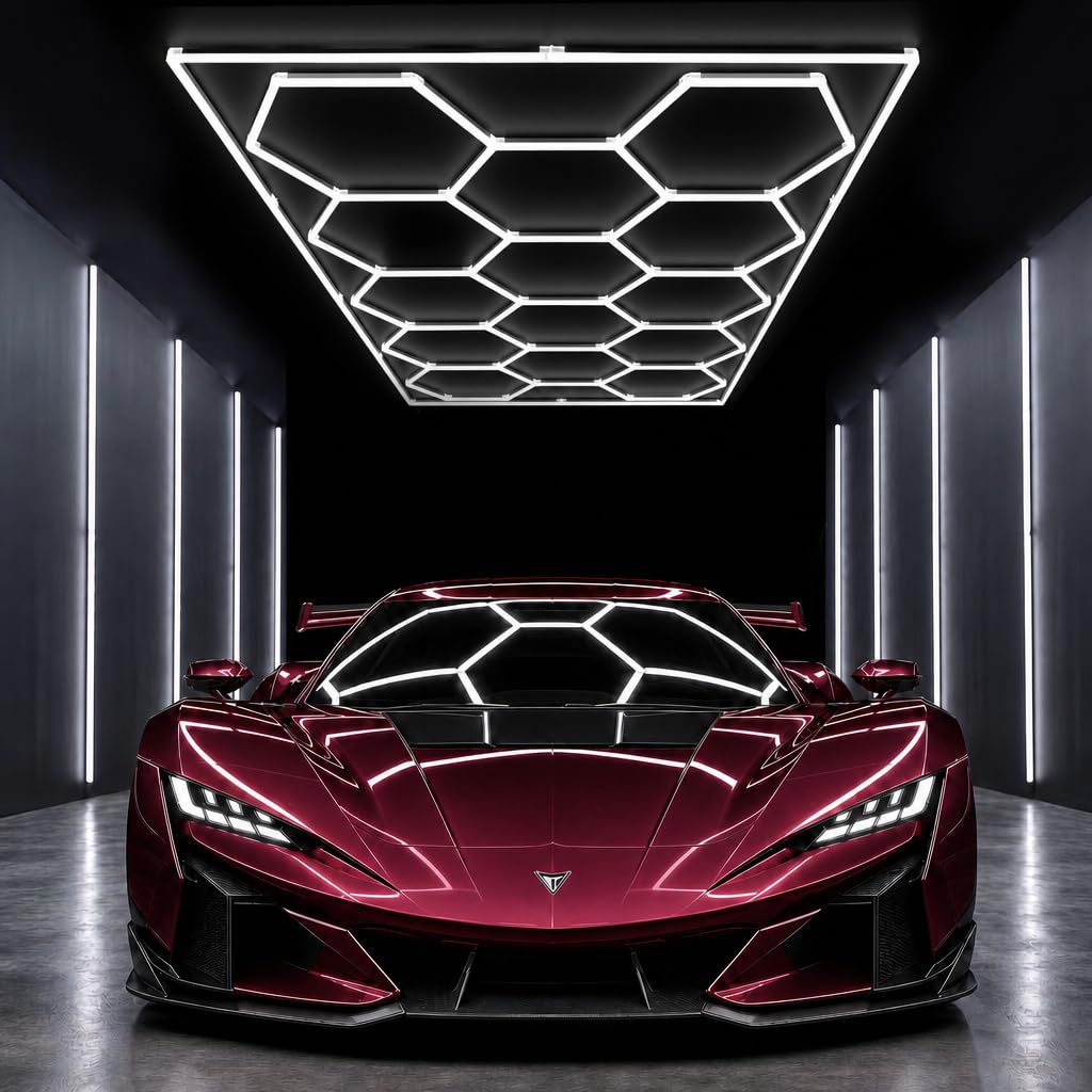 Hexagon Garage Lights 14 grids (14Gird B)