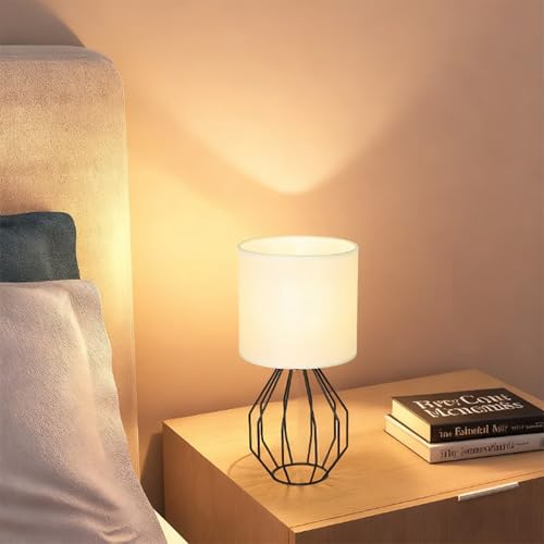 Small Table Lamp Set of 2 Black (Black 2 Pack)
