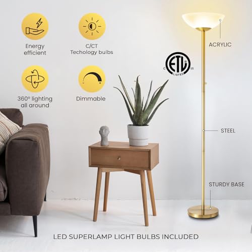 Modern Floor Superlamp 10000 Lumen (Gold)