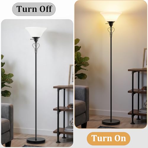 Floor Lamps for Living Room (Jet Black)