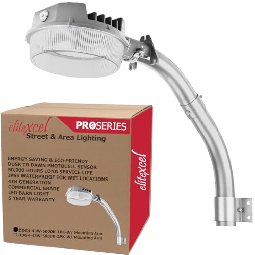 LuminaGuard 43W LED Barn Light with Arm