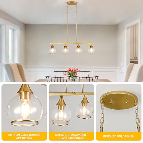 Island Light for Kitchen (Gold / 4-Light)
