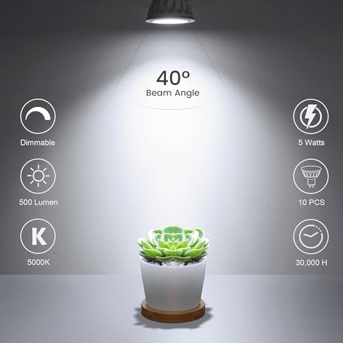 Dimmable MR16 LED Bulbs 50W Halogen Equivalent Landscape Light Bulbs