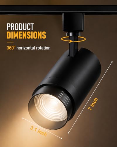 30W Zoomable LED Track Lighting Heads