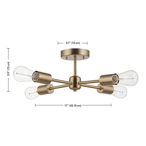 61122 Vane 4 Light Flush Mount Ceiling Light (Sansa)
