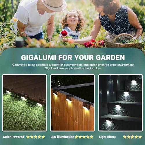 Solar Deck Lights Outdoor (Cool White / 16)