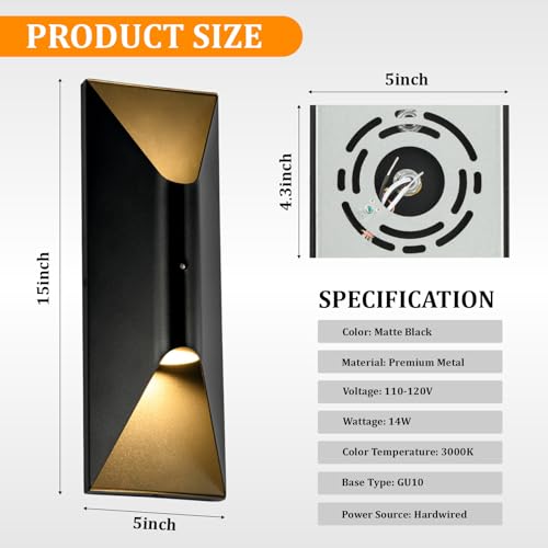 Dusk to Dawn Outdoor Wall Lights (4 Pack)