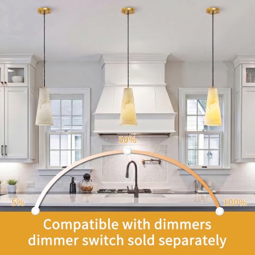 Alabaster Texture Pendant Lights Kitchen Island