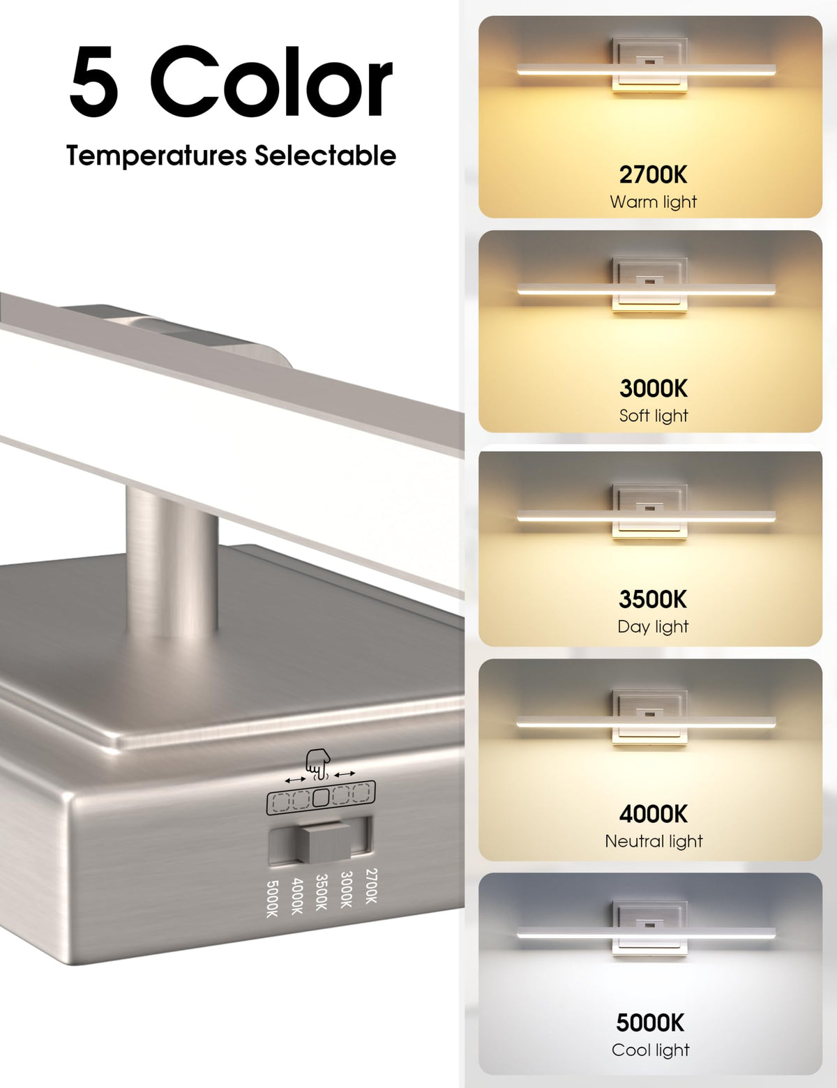 Modern Bathroom Vanity Light 31.5 inch (Brushed Nickel / 31.5 inch)