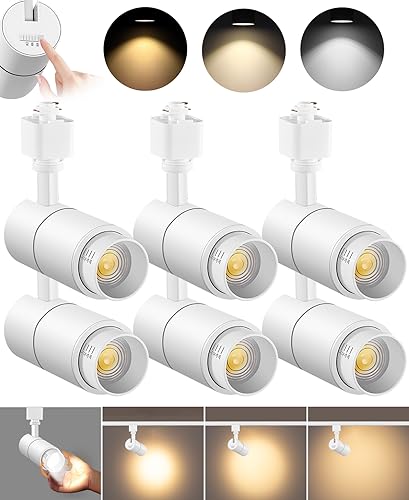 3 Color Zoomable 10W LED Track Lighting Heads H Type (White)