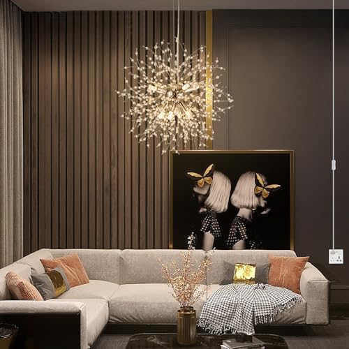 Modern Crystal Chandeliers Firework (Gold / 8-Light (Plug In))