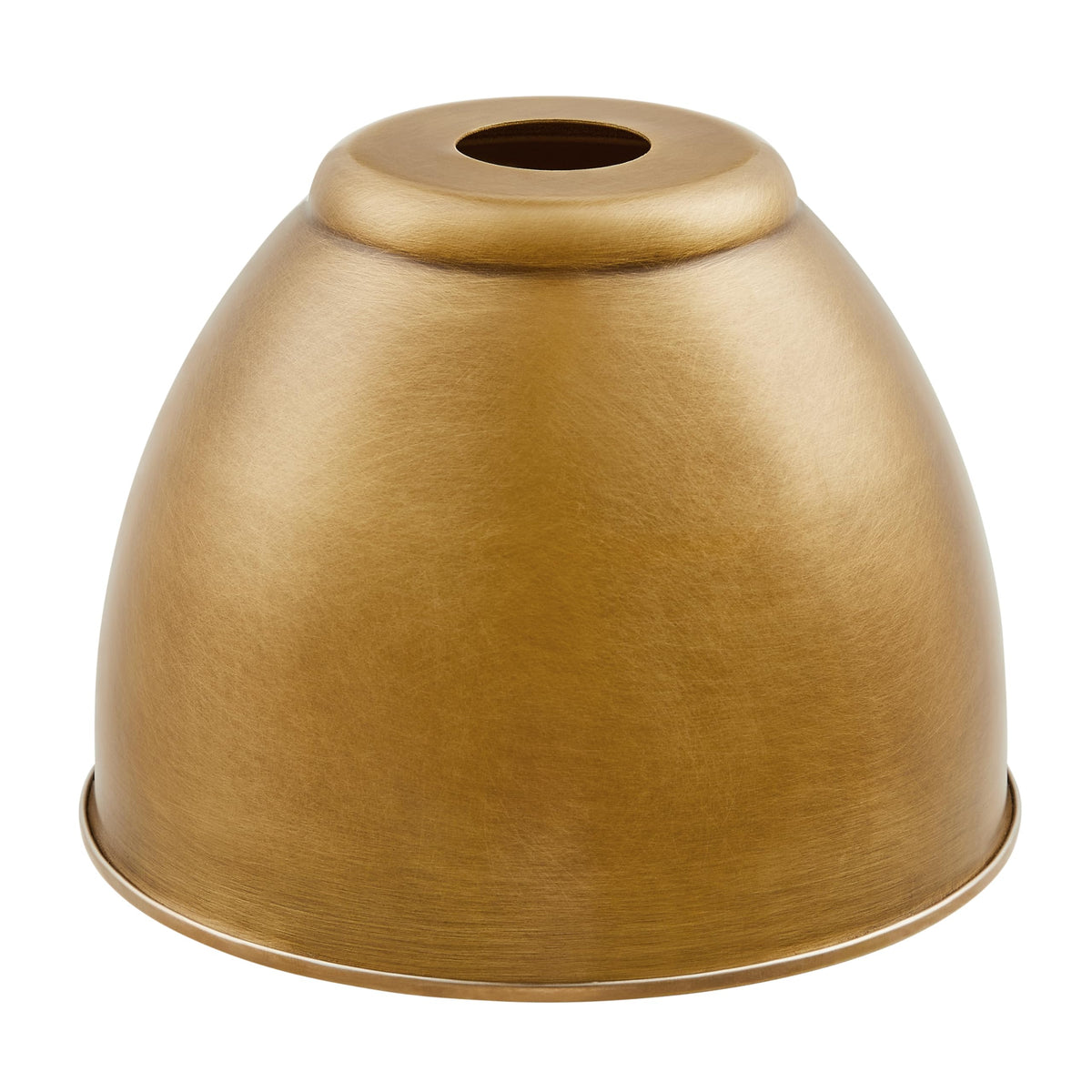 21601-31,Replacement Metal Shade for Pendant Light,Acid-Etched Burnished Brass,7-7/8"W x 5-3/4"H,Center Hole 1-5/8" (Acid Finish Burnished Brass with Gold inside)