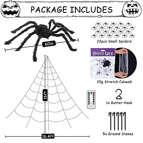 Spider Web Halloween Decoration Outdoor Lights
