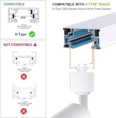 GU10 LED Track Lighting Kit 24 (White 3CCT / 24 Head Big Kit)