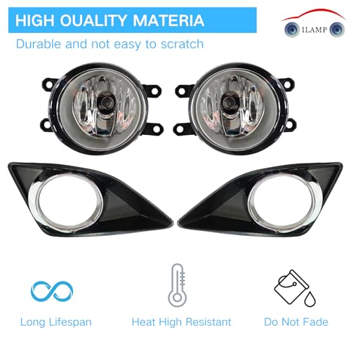 Front Fog Lamps Assembly Compatible with Corolla Altis 2008 2009 2010 (Fit for Corolla Altis 2008-2010)