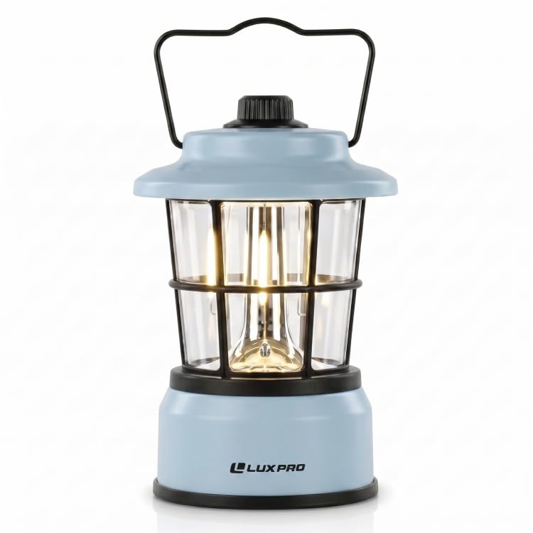 LP1536 Rechargeable Retro Lantern 500 Lumens Dual Power LED Camping Lantern