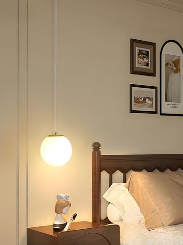 Pendant Lighting Gold Globe Pendant Light Fixture (Gold-White / Globe 1-Light)