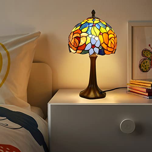 Tiffany Table Lamp Romantic Double (Roses)