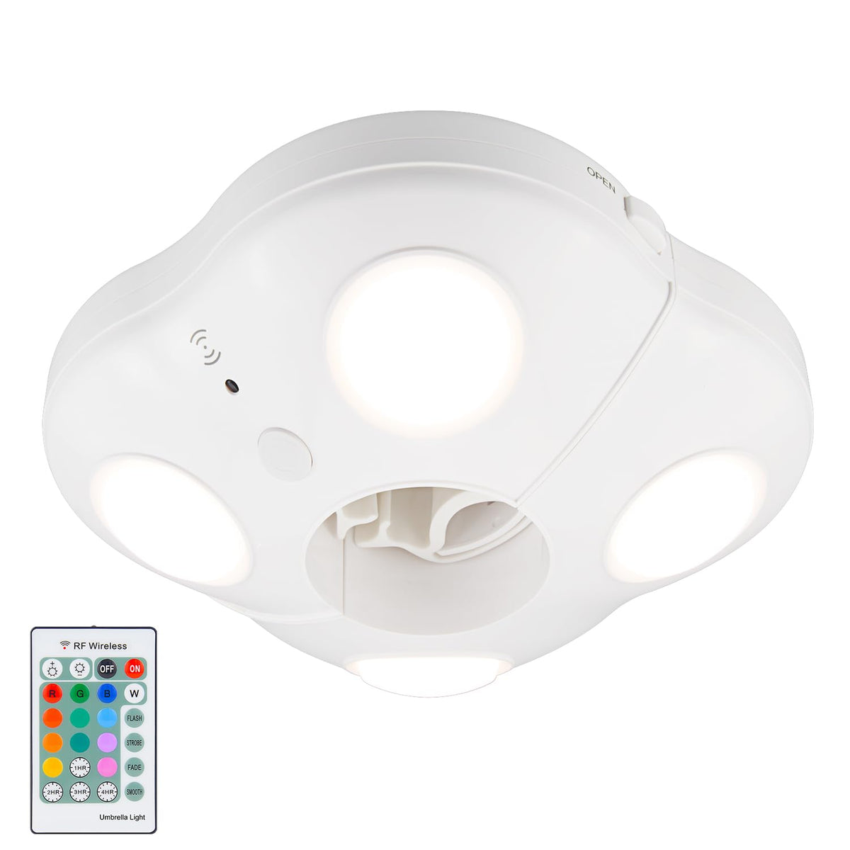 Color Changing Patio Umbrella Light (White / White)