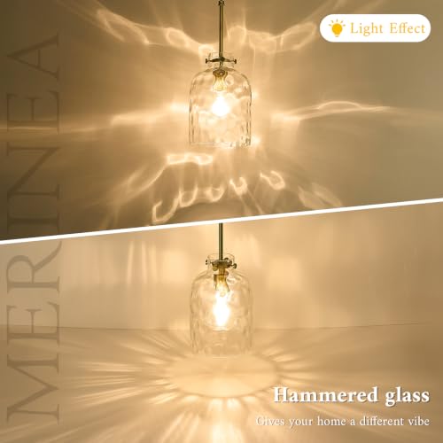 Pendant Light for Kitchen Island Modern Glass Hanging Light Fixture