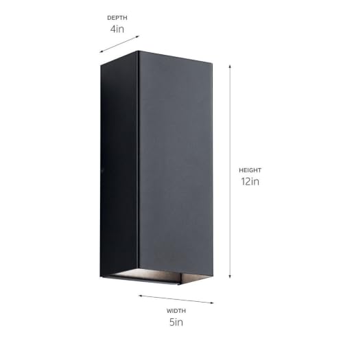 Walden LED Outdoor Wall Light (Black)