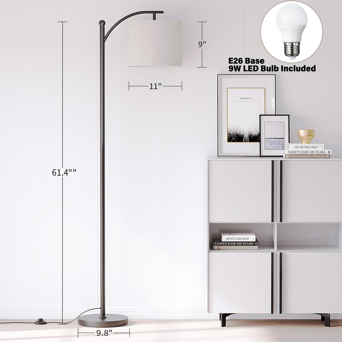 Arc Floor Lamp (Black)