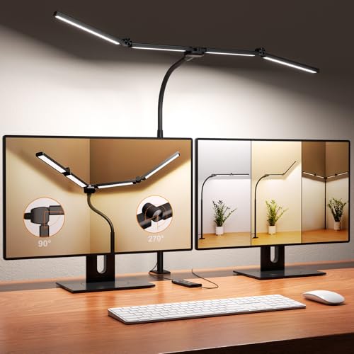 LED Desk Lamps for Home Office (Black)