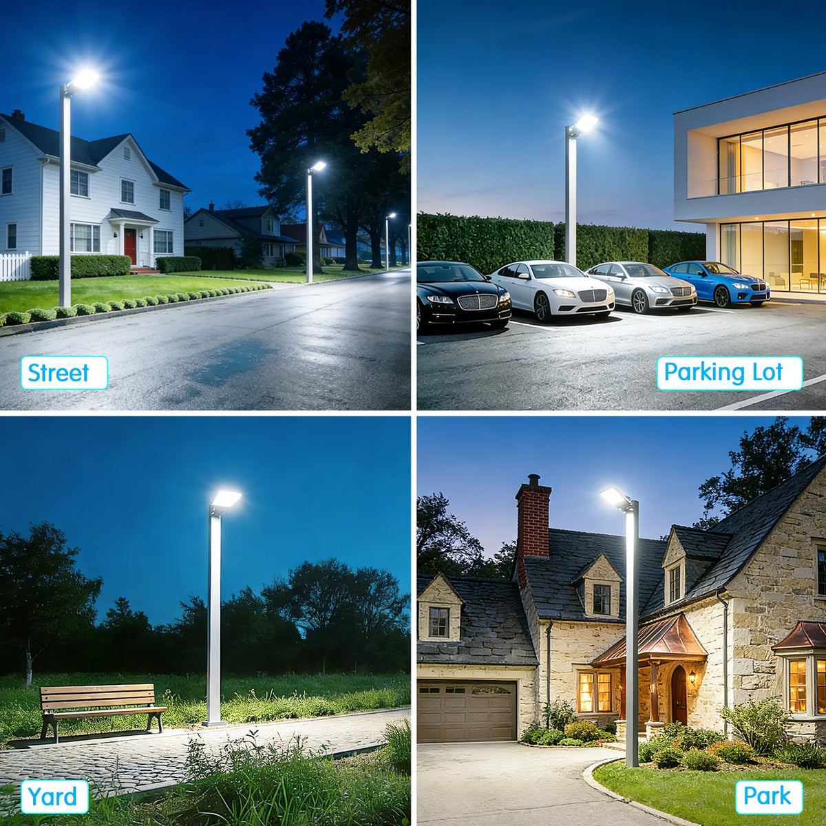 150W LED Parking Lot Light Dusk to Dawn Photocell 22500LM 5000K (150W/Trunnion)