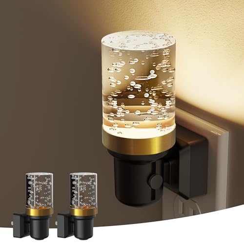 Night Light Dimmable Bubble Night Lights Plug into Wall (Bubble-3000K / 2 Pack)