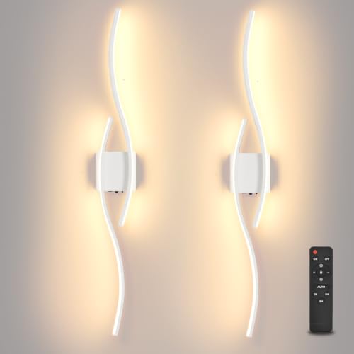 Battery operated wall sconce Set of 2