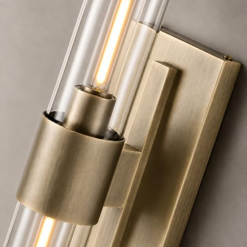 Brass Wall Sconces Set of Two (Antique Bronze / 2 Pack)