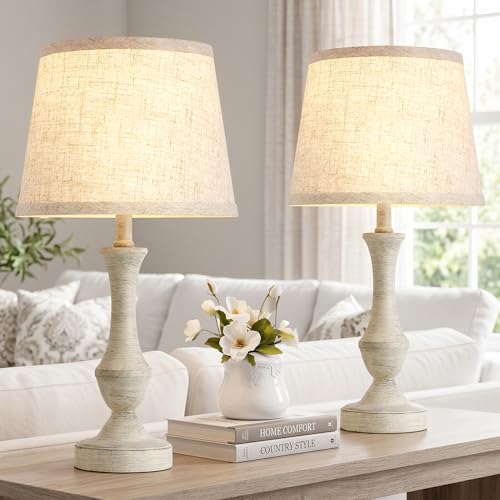 Table Lamp Set of 2 (Antique Grey / 19 in)