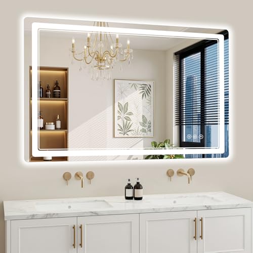 30"x50" LED Bathroom Mirror with Lights (50"L x 30"W)