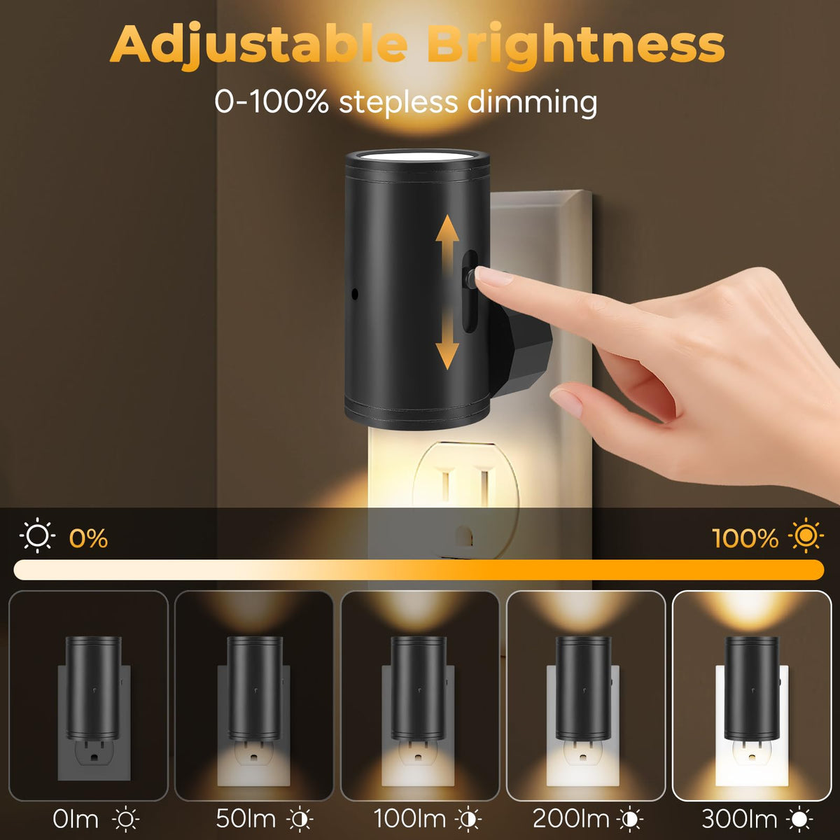 LED Night Lights Plug into Wall 2 Pack (2 Pack / 3000K Soft White)