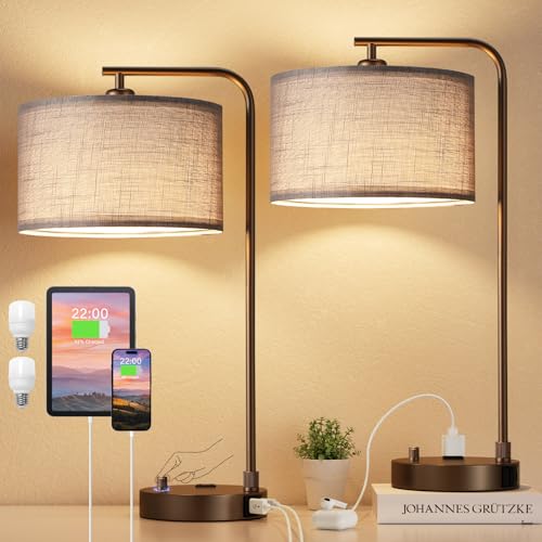 Bedside Lamps Set of 2