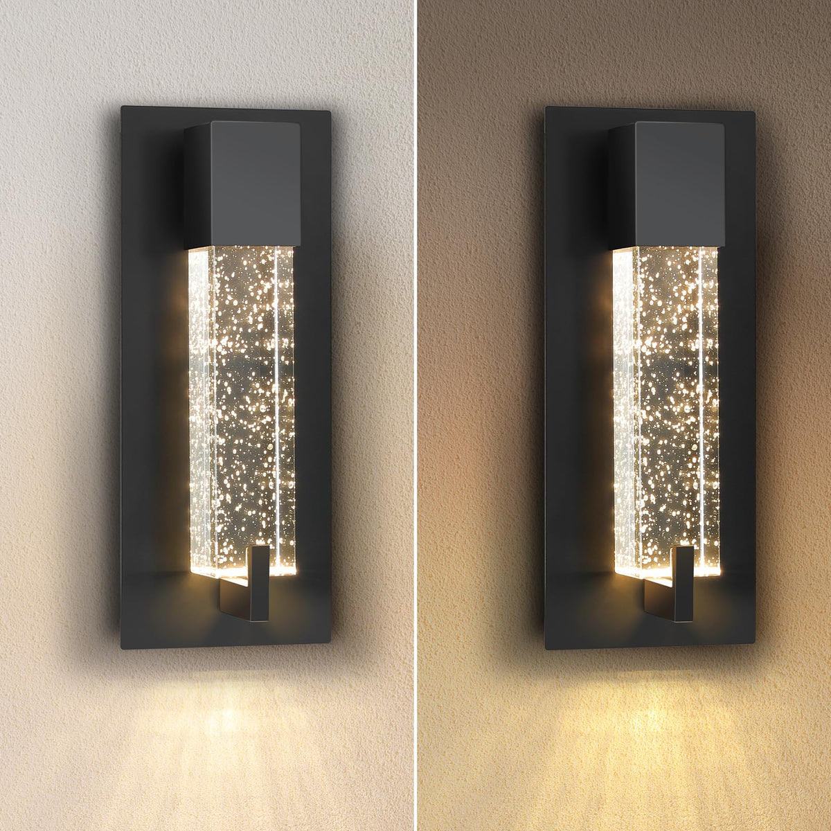 LED Wall Sconce Light (Black 11")