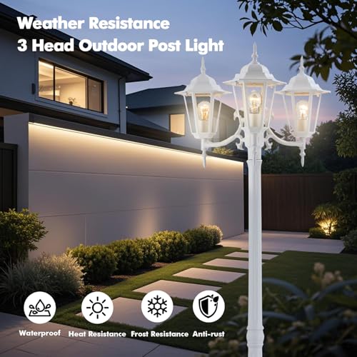 Outdoor Post Light 83" (White)
