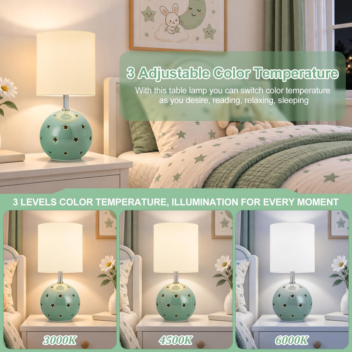 Small Table Lamp (Green)
