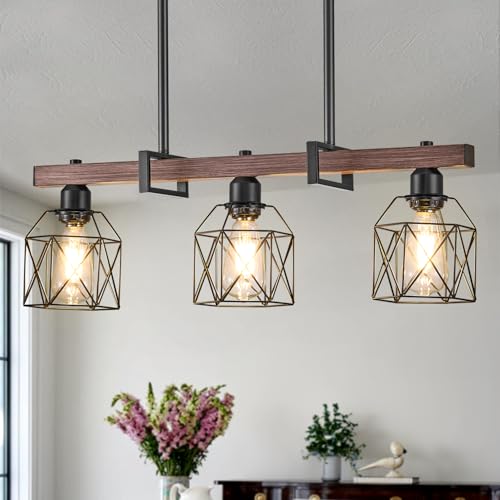 Vintage Industrial Pendant Light Over Table