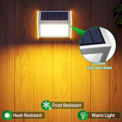Solar Powered Lights Ideal for Step (Warm White)