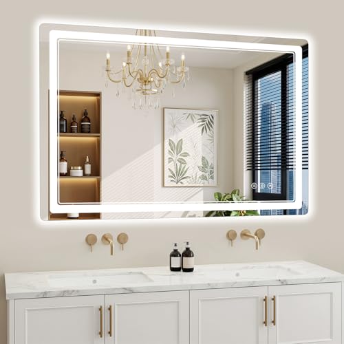 30"x48" LED Bathroom Mirror with Lights (48"L x 30"W)